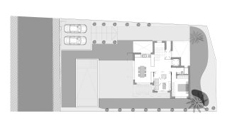 Villa floor plan, 3 bedrooms in Las Bellas No. 4